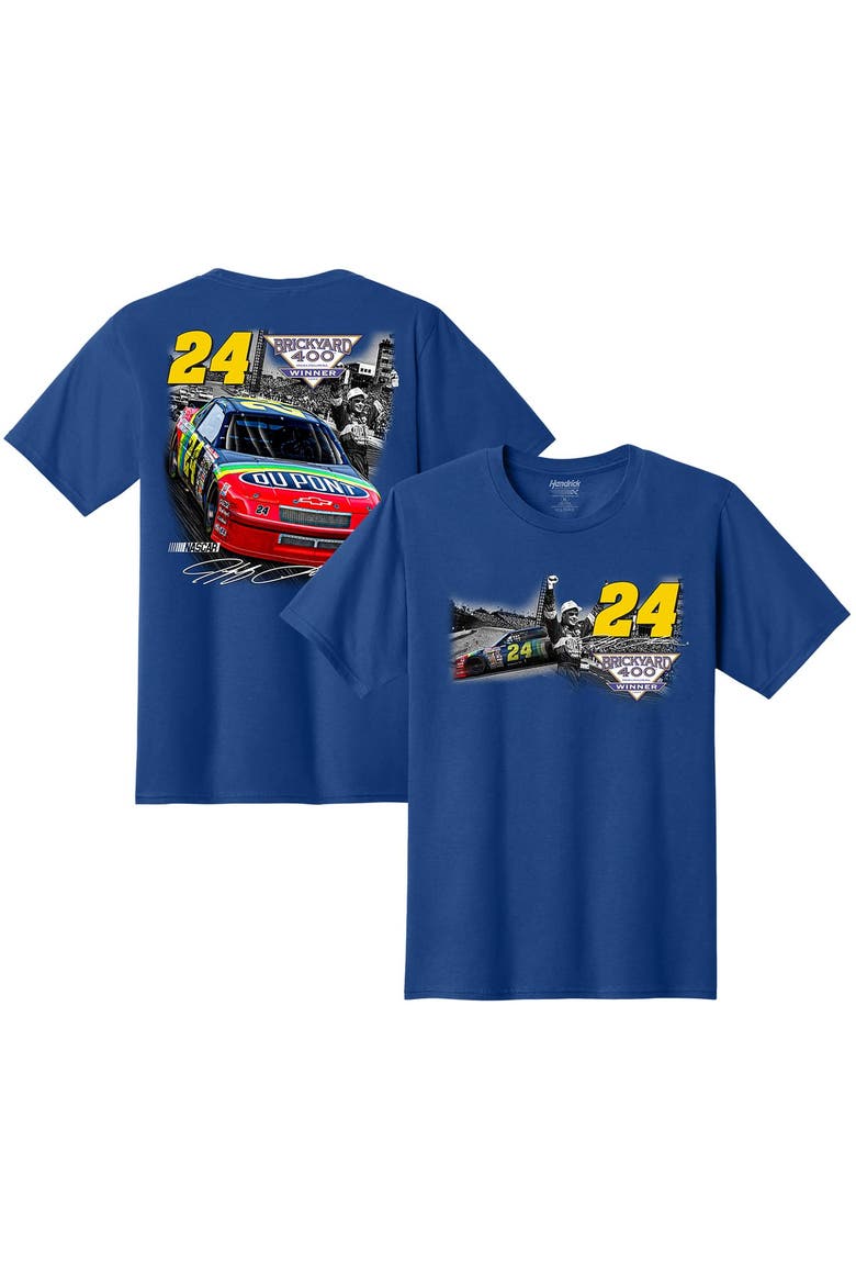 Men's Classic Ink Royal Jeff Gordon Inaugural Brickyard 400 Winner T-Shirt, Main, color, Royal