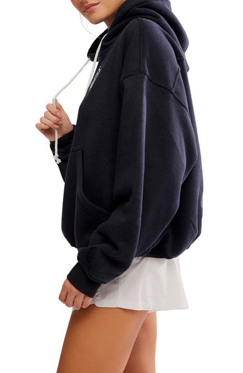 Free People Fp Movement Final Call Graphic Hoodie In Blue