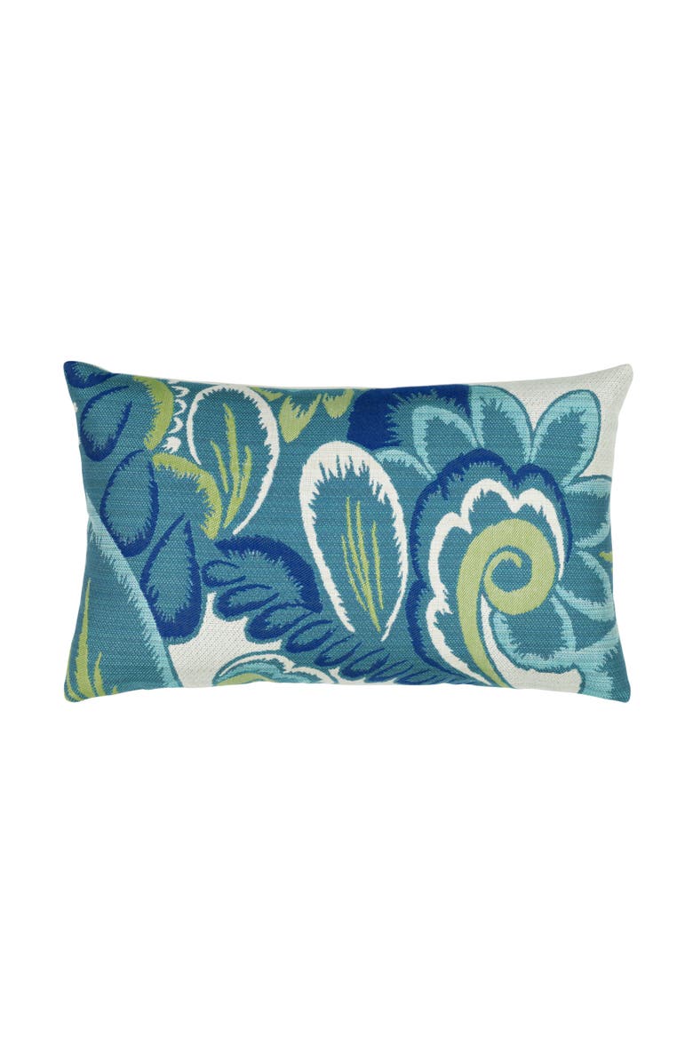 Elaine Smith Floral Wave Jacquard Indoor
Outdoor Woven Accent Pillow, Main, color, Multi