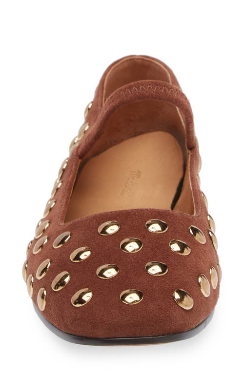 Madewell Greta Mary Jane Flat In Soft Mahogany