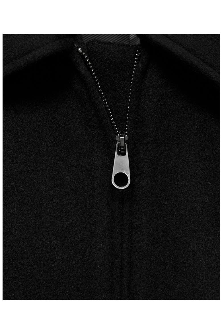 Wool Blend Crop Jacket, Alternate, color, BLACK