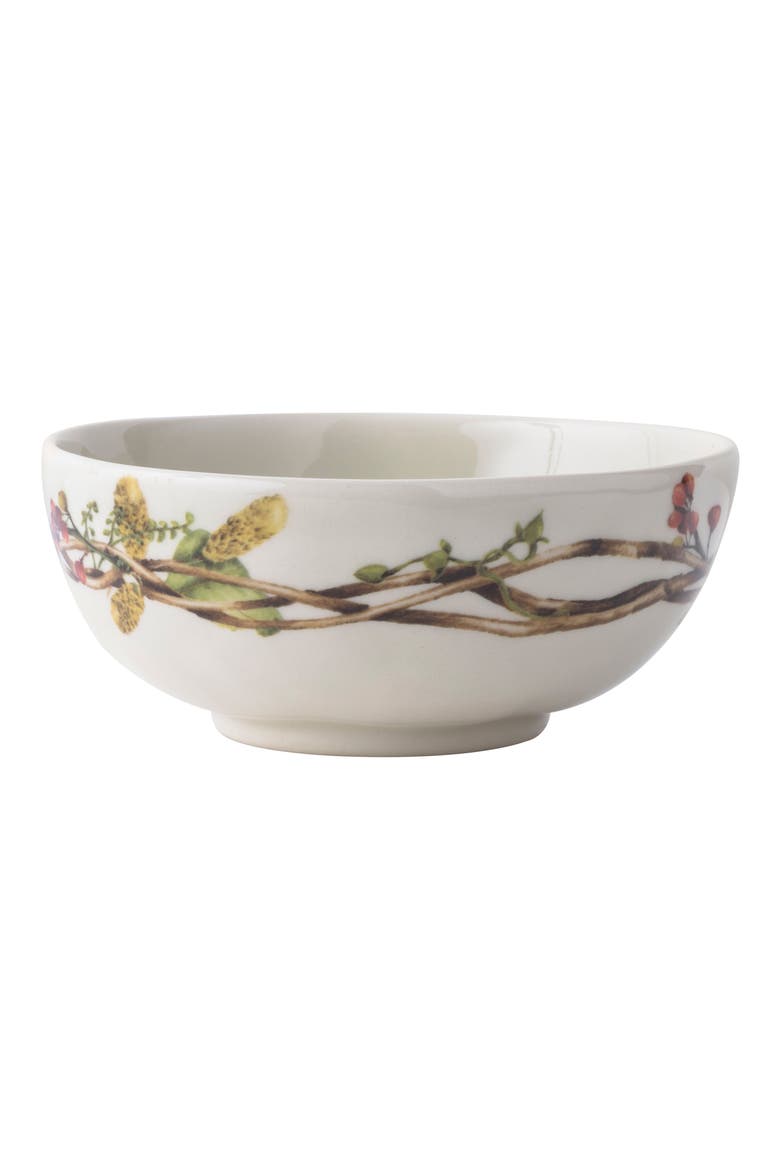 Forest Walk Berry Stoneware Bowl, Main, color, CAF AU LAIT