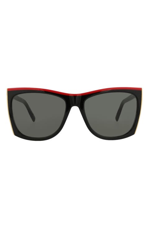 58mm Square Sunglasses