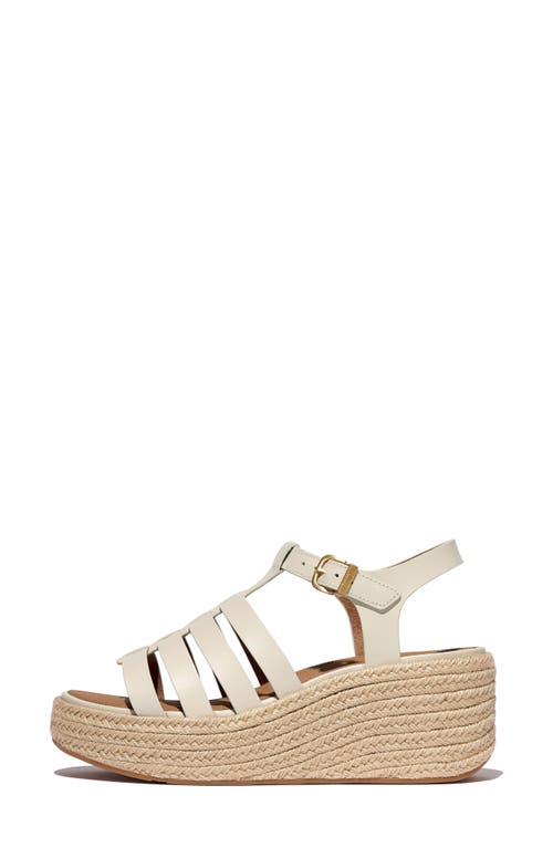 Fitflop Espadrille Platform Wedge Sandal In Paris Beige