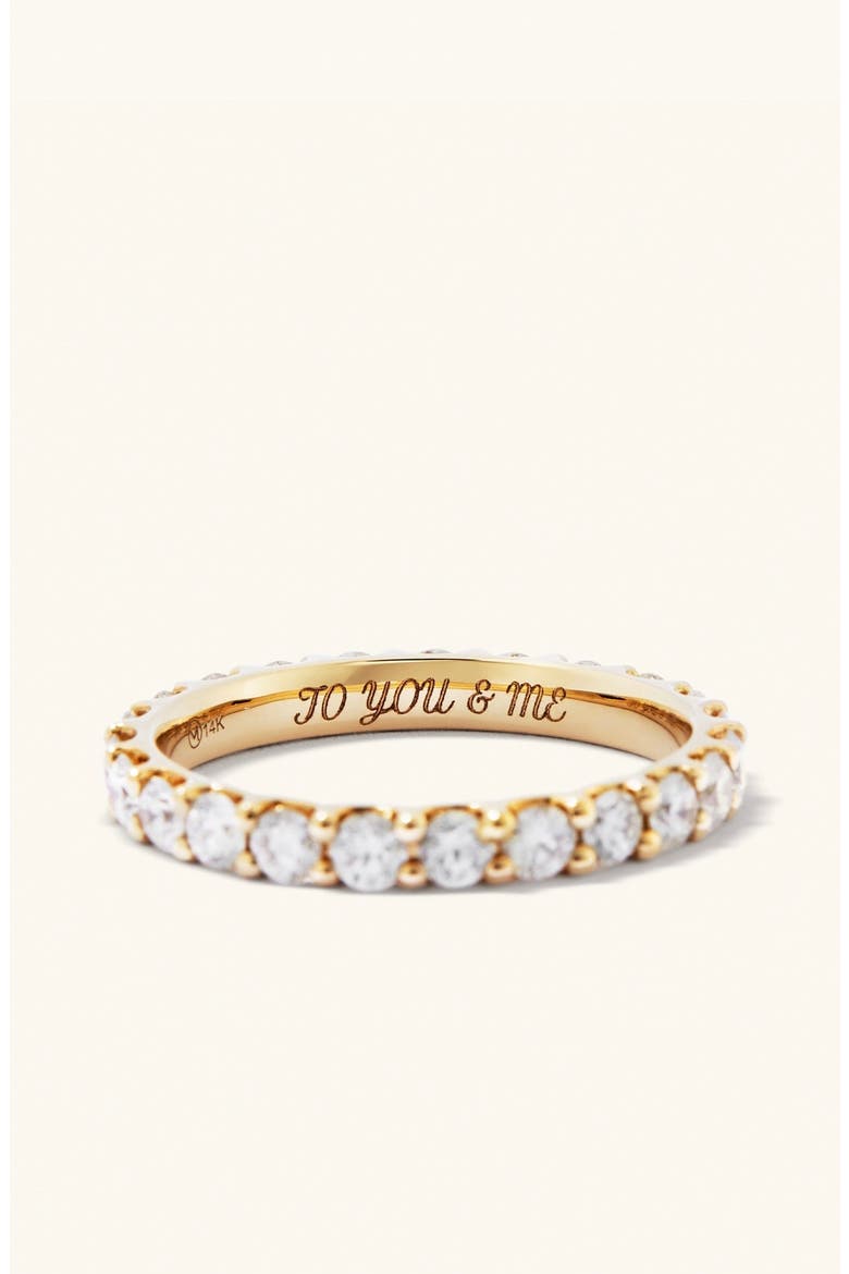 Bold Diamond Eternity Ring, Alternate, color, Yellow Gold