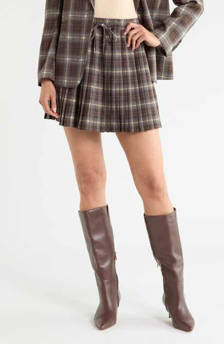 Pleated Miniskirt