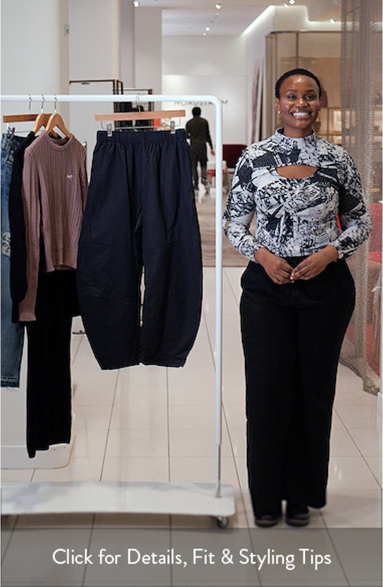 Game Day High Rise Barrel Leg Pants, sales video thumbnail