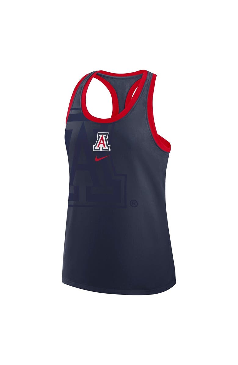 Nike Women's Nike Navy Arizona Wildcats Primetime Racerback Tri-Blend Tank Top, Alternate, color, Navy