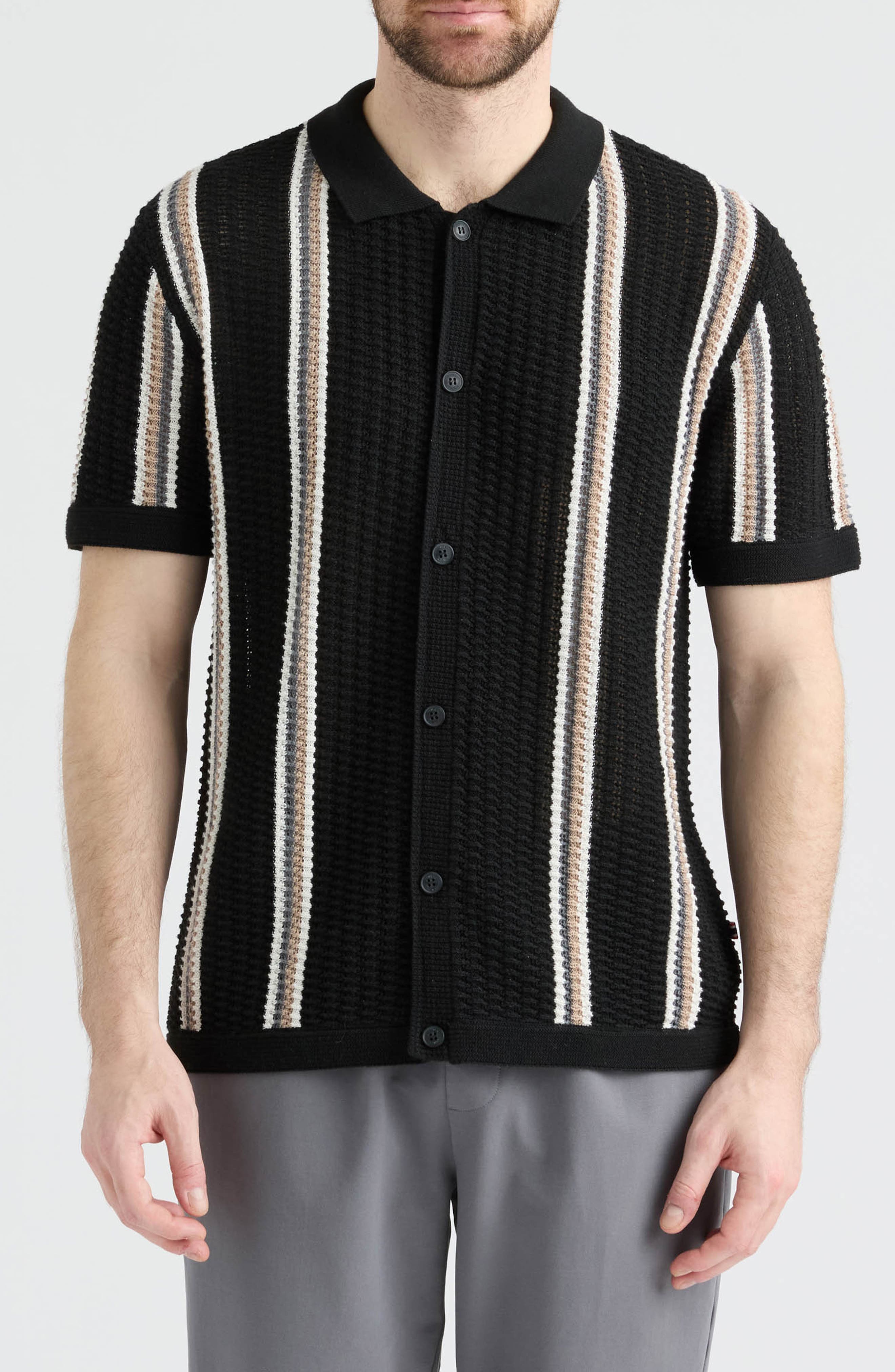 Hunter Morris Short Sleeve Sweater Cardigan