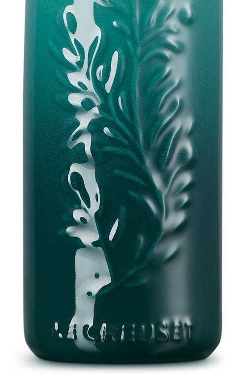 Le Creuset Olive Branch Stoneware Oil Cruet In Green