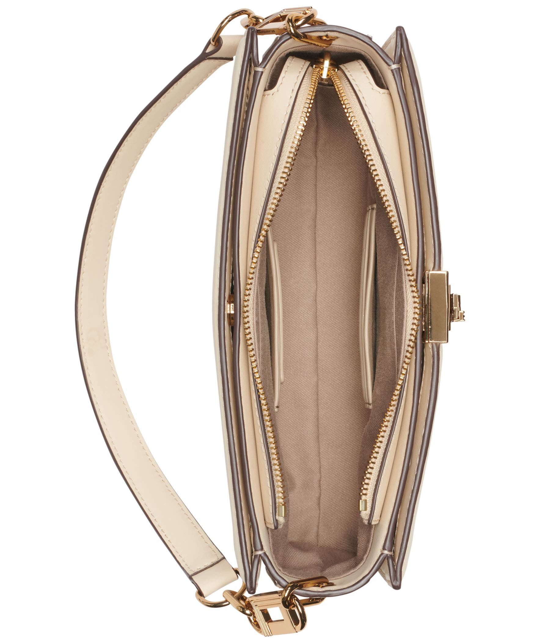 KARL LAGERFELD PARIS Ivette Shoulder, Alternate, color, Brie