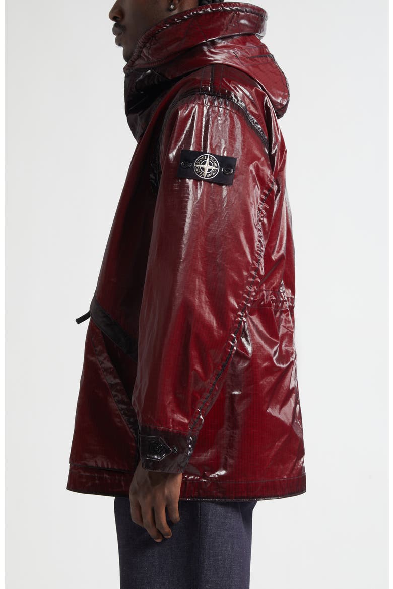 Prismatic Coated Ripstop Parka, Alternate, color, V0012 BURGUNDY