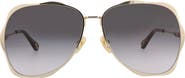 Chloé 60mm Wavy Sunglasses