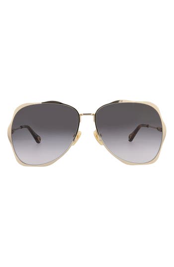 Chloé 60mm Wavy Sunglasses In Multi
