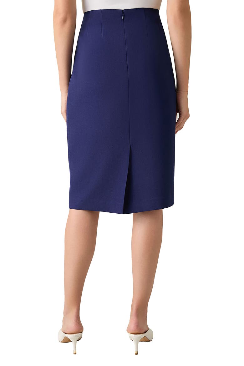 Classic Below Knee Length Skirt, Alternate, color, KASPER NAVY