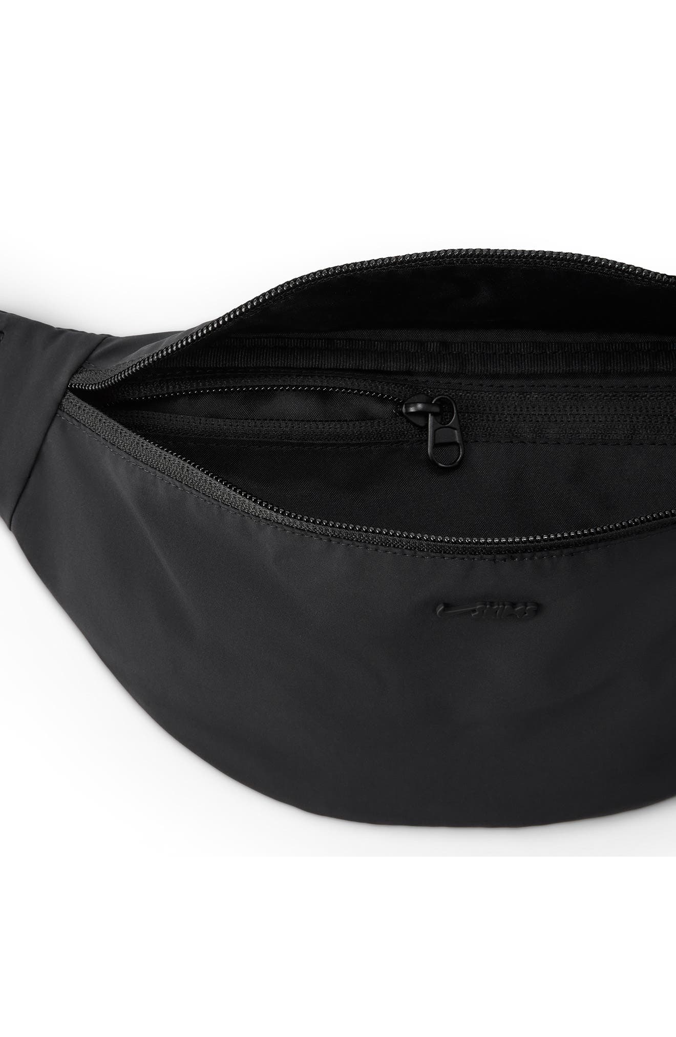 Nike Water Repellent Belt Bag, Alternate, color, Obsidian