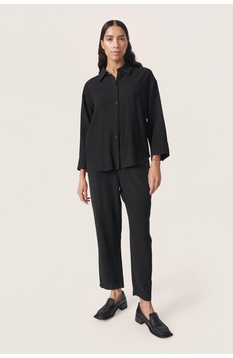 Soaked in Luxury Belira Casual Fit Shirt, Alternate, color, Black