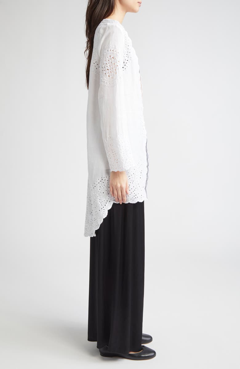 Bode Belvoir Broderie Anglaise, Alternate, color, White