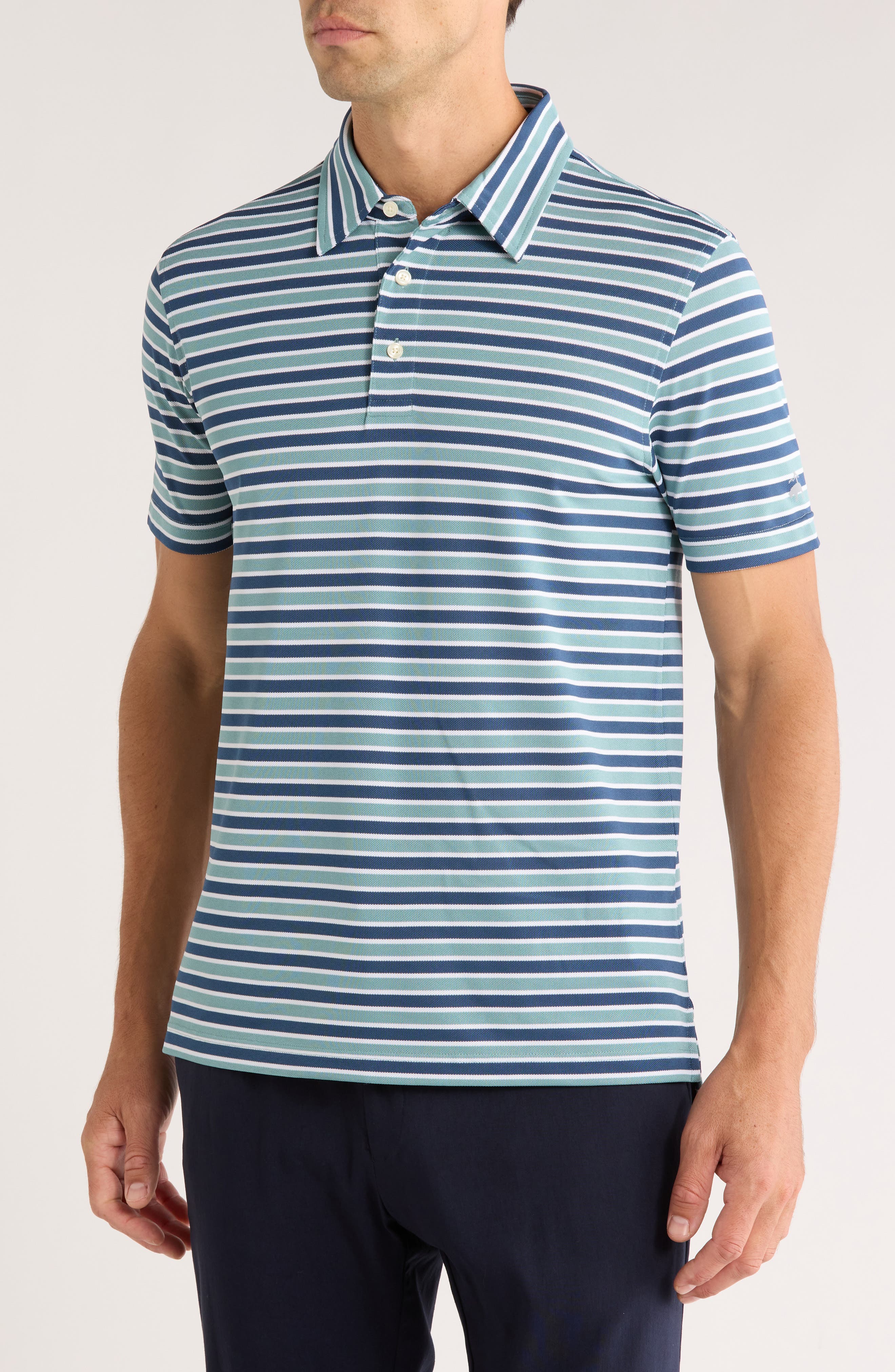 Brooks Brothers Stripe Knit Polo