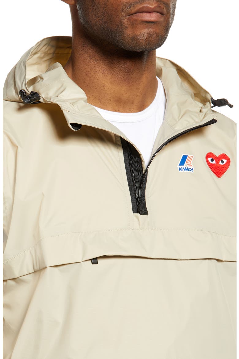 K-Way Hooded Pullover, Alternate, color, BEIGE