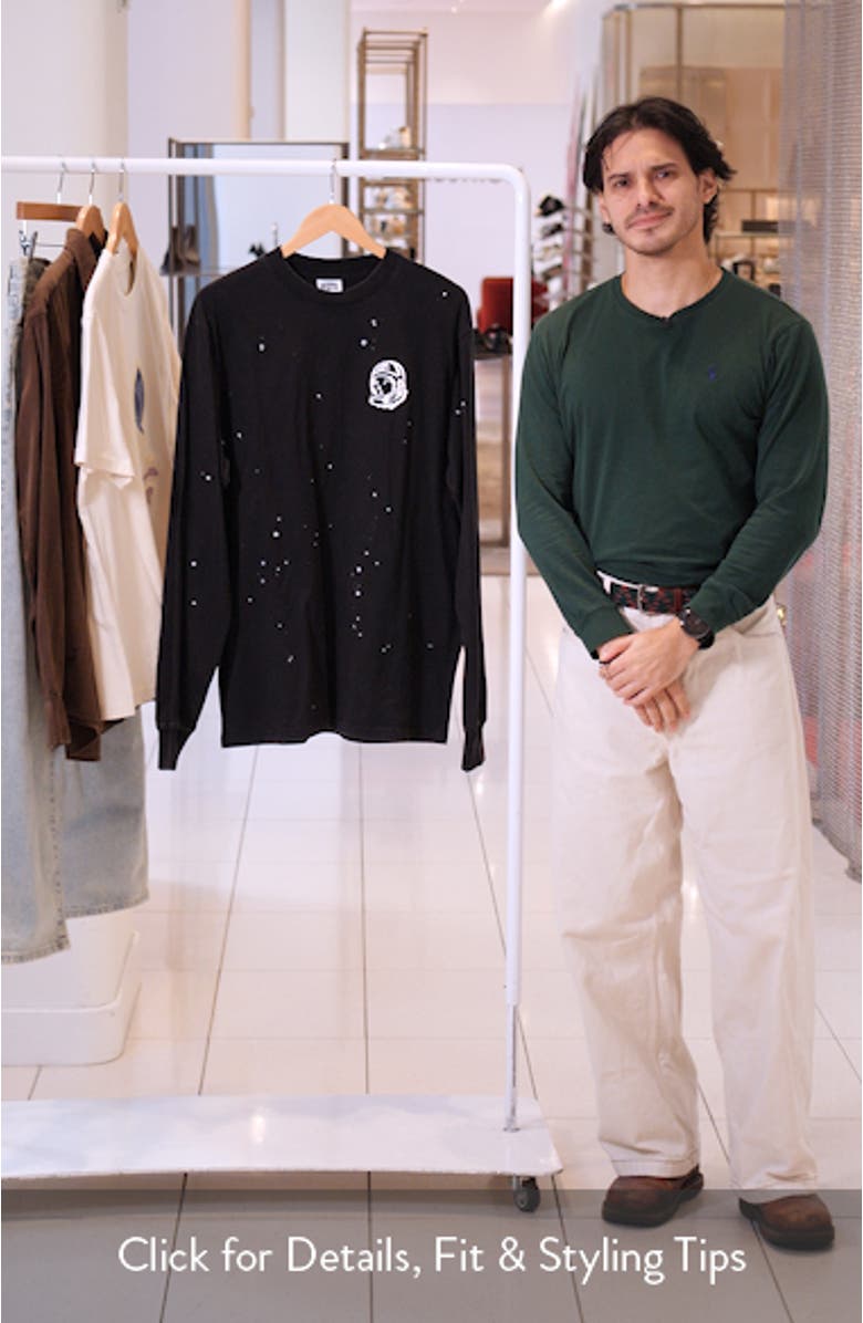 BB Oblivion Helmet Head Long Sleeve Graphic T-Shirt, sales video thumbnail