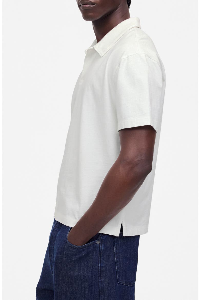 The Vintage Cotton Polo, Alternate, color, SOFT WHITE