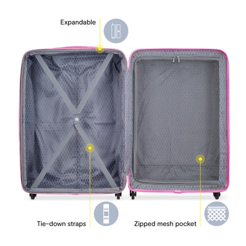 Delsey Paris Christine 3-piece Hardside Expandable Suitcase Set In White