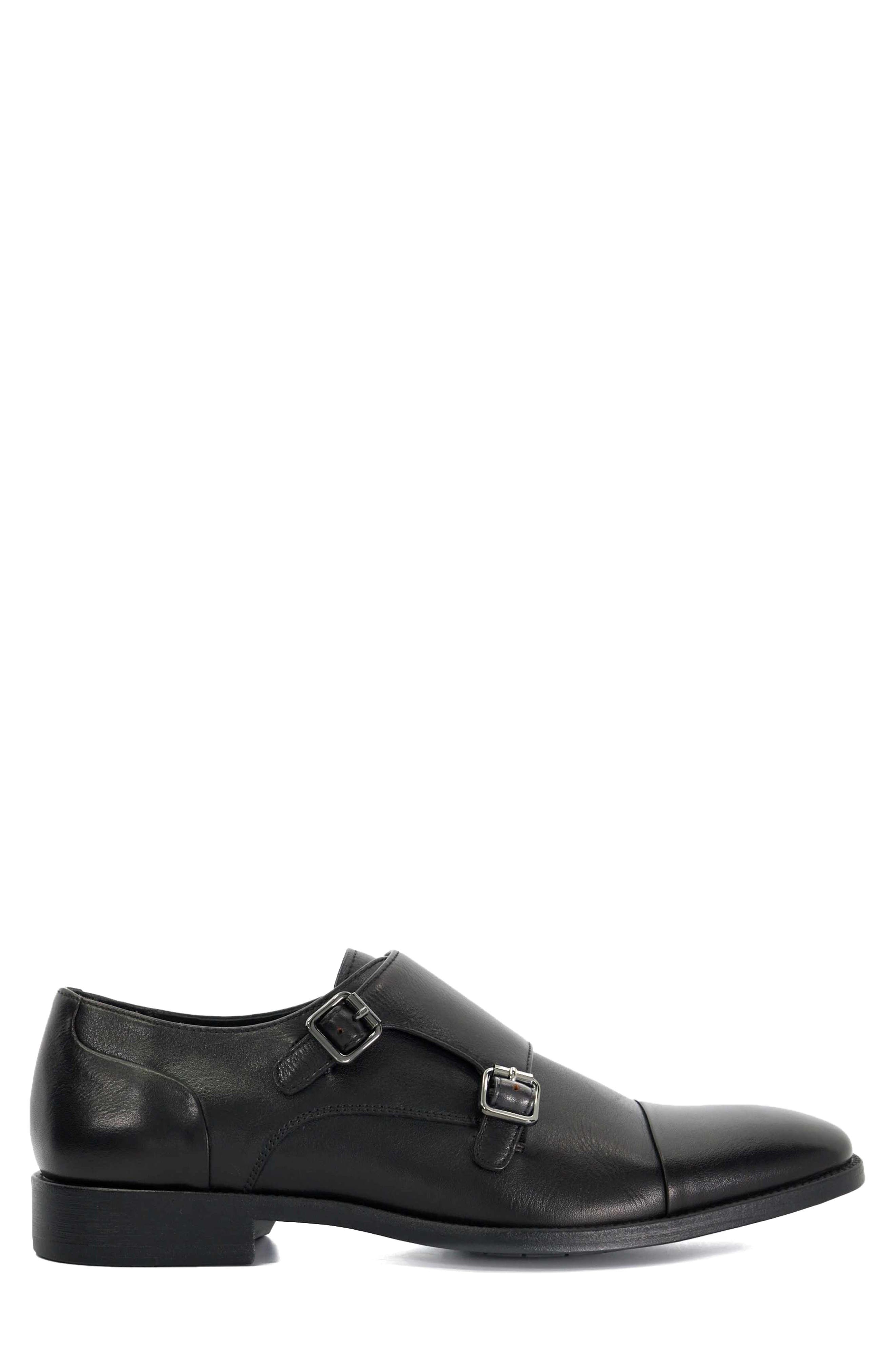 Dune London Satchin Double Monk Strap Shoe, Alternate, color, 