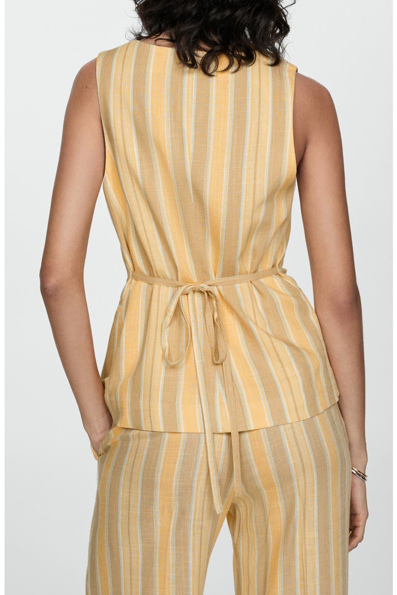 Stripe Square Neck Vest, Alternate, color, YELLOW