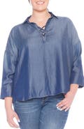 SLINK Jeans Jeans Lace-Up Top