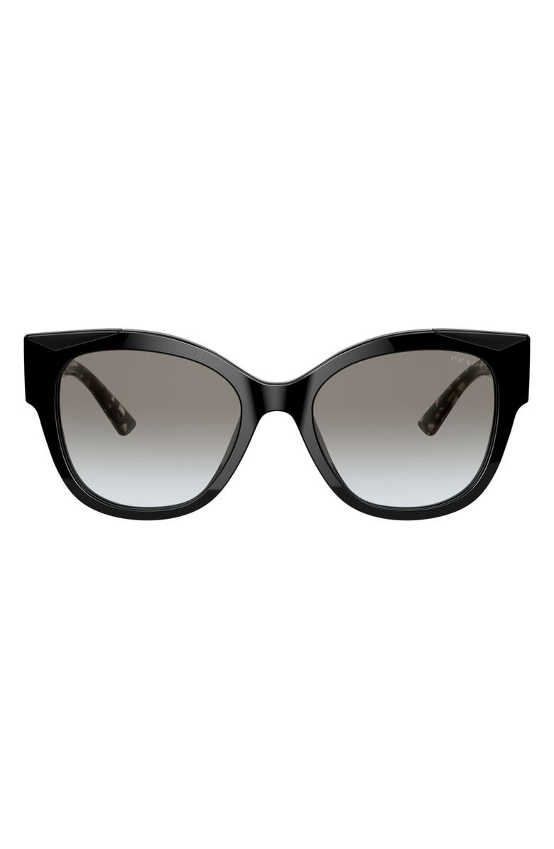 Prada 54mm Gradient Rectangular Sunglasses, Main, color, 