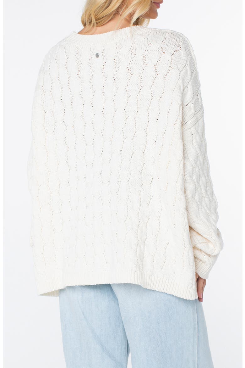 Cold Front Cable Stitch Sweater, Alternate, color, COCONT MLK