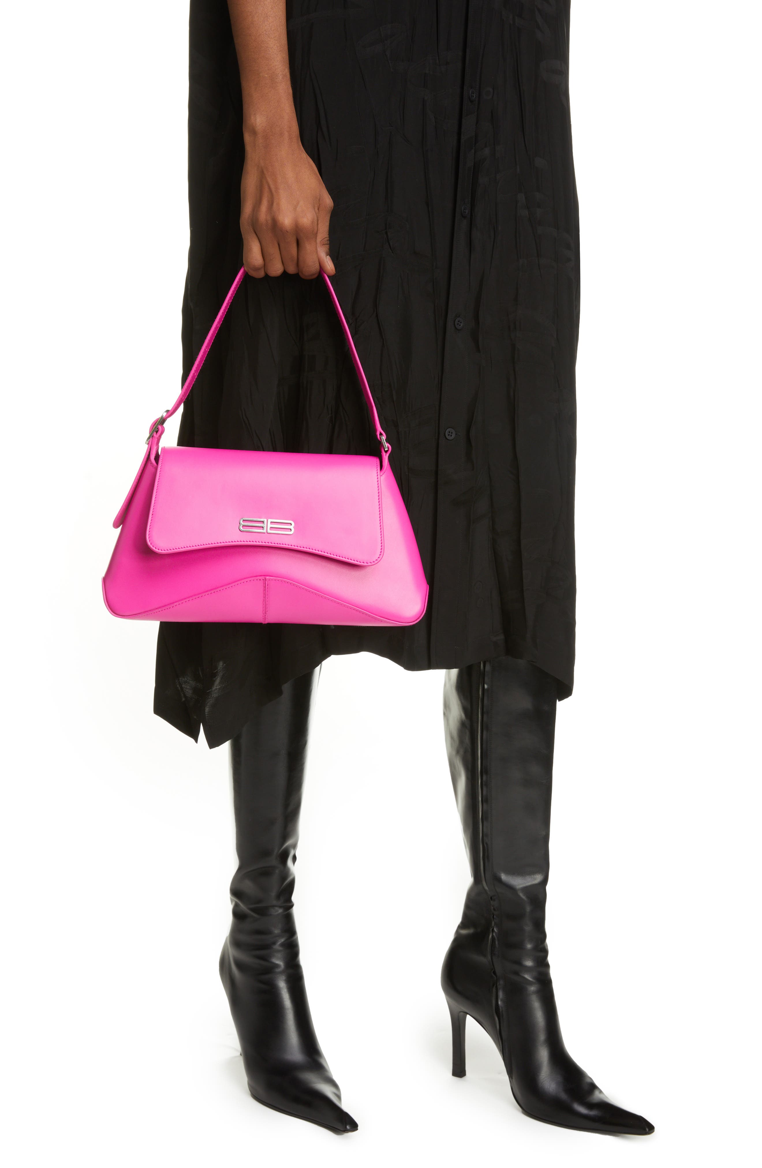 Balenciaga XX Street Medium Leather Shoulder Bag, Alternate, color, 