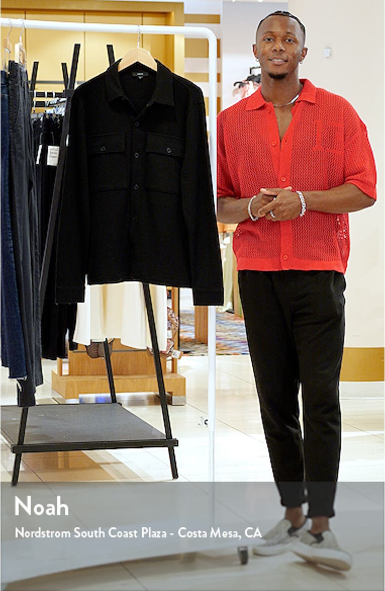 Chunky Waffle Stitch Button-Up Shirt, sales video thumbnail