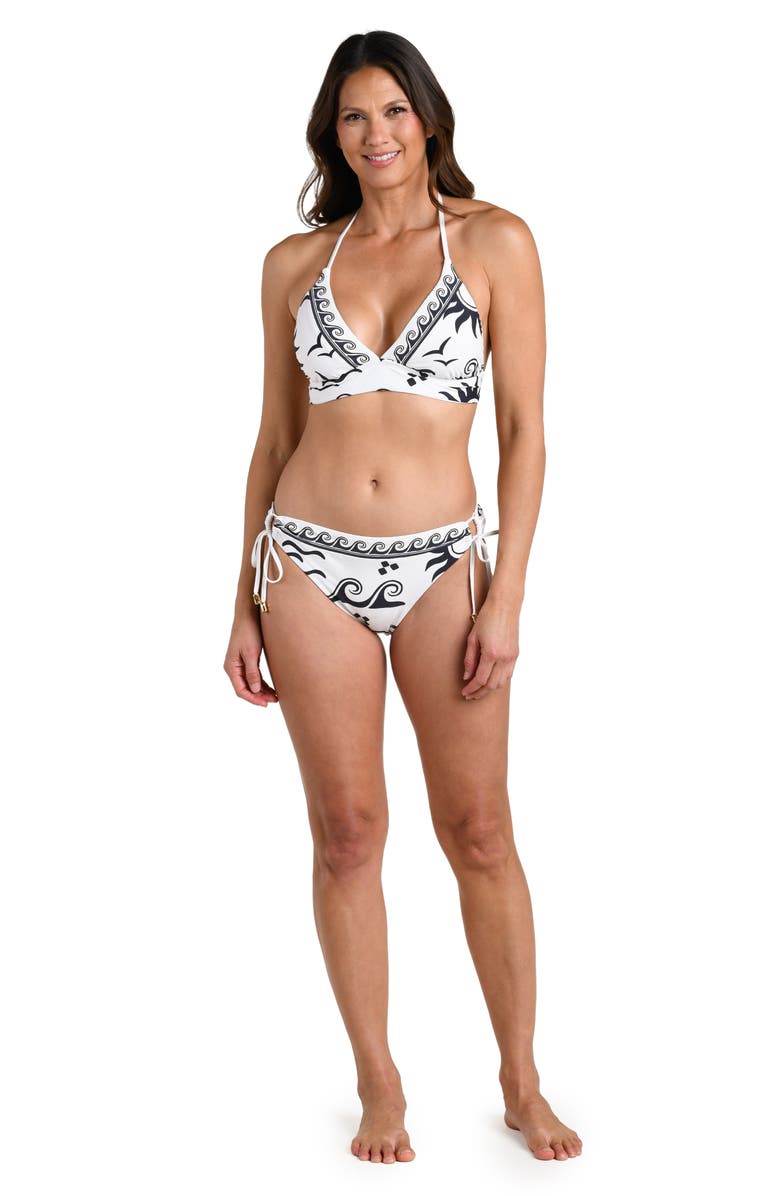 La Blanca Waves of Rio Side Tie Bikini Bottoms, Alternate, color, 