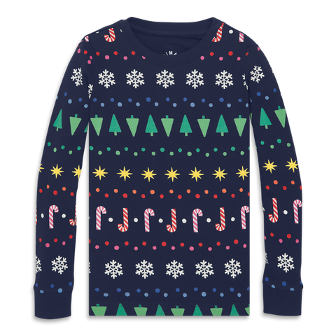 Kids Organic Pj Top In Holiday Prints (toddler, Little Kid, Big Kid)