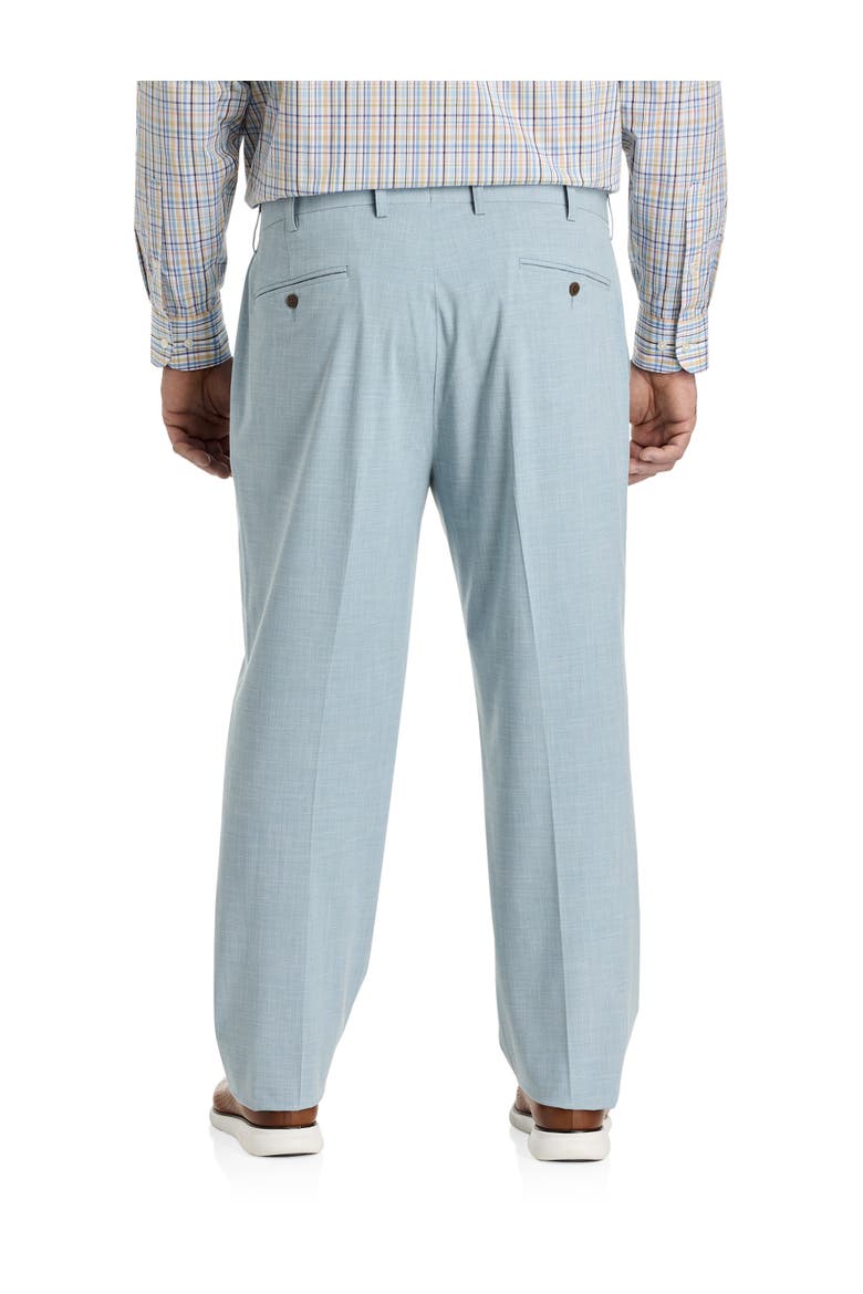 Big & Tall Cross Hatch Suit Pants, Alternate, color, BLUE