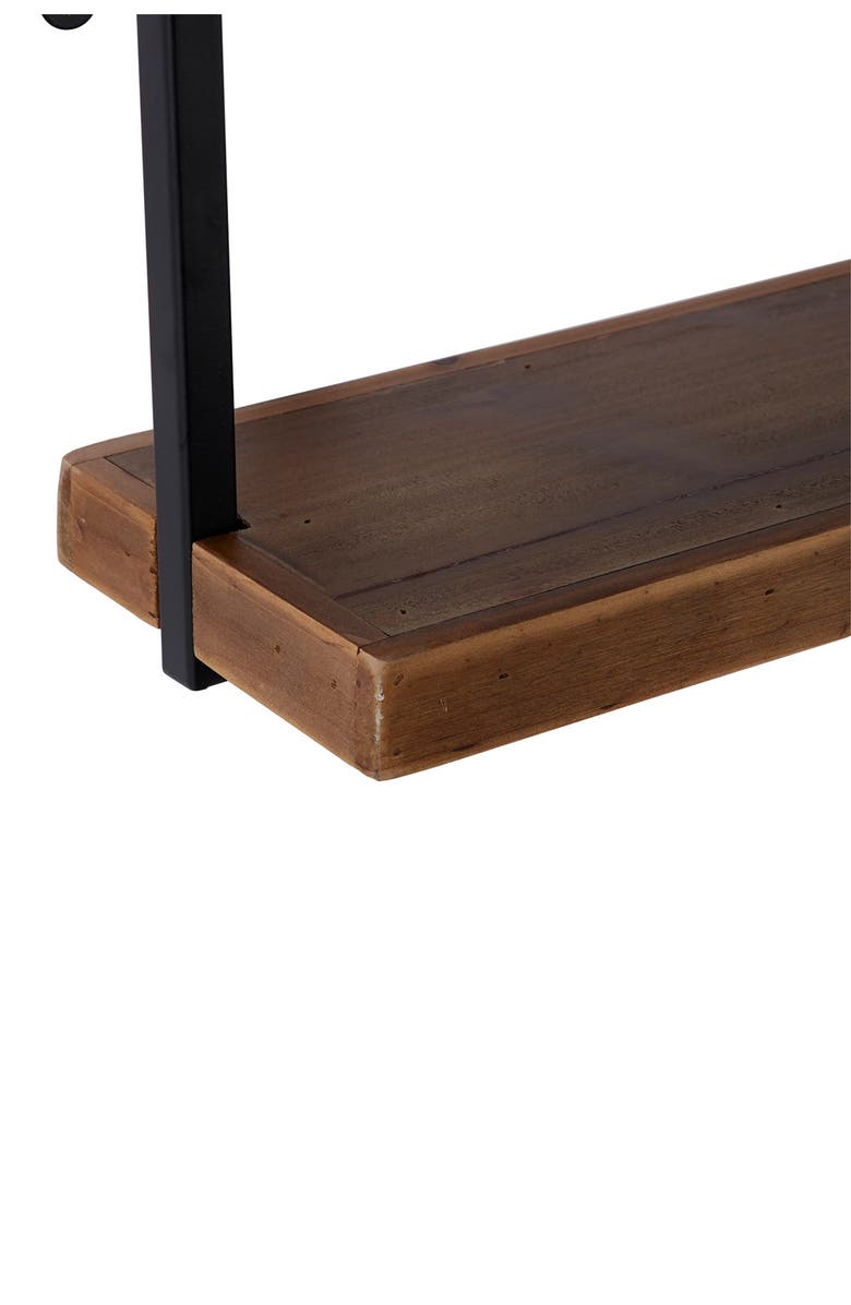 SONOMA SAGE HOME Brown Wood Industrial Wall Shelf - Set of 3, Alternate, color, Brown
