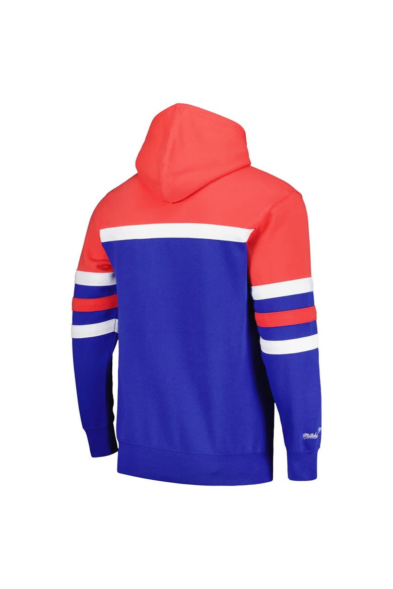 Men's Mitchell & Ness Royal/Red Denver Nuggets Head Coach Pullover Hoodie, Alternate, color, Royal