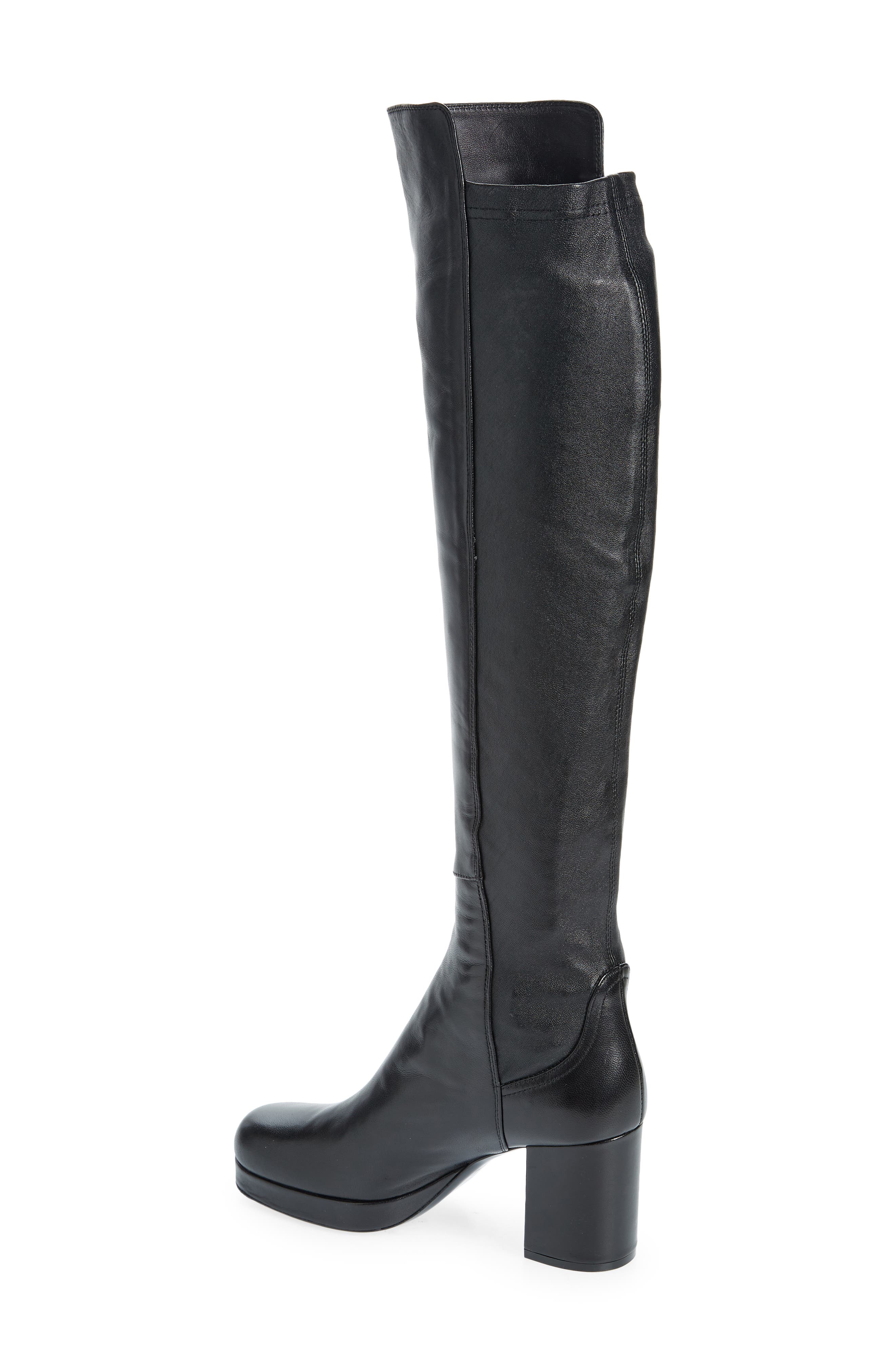 AGL Betty Platform Knee High Boot, Alternate, color, 