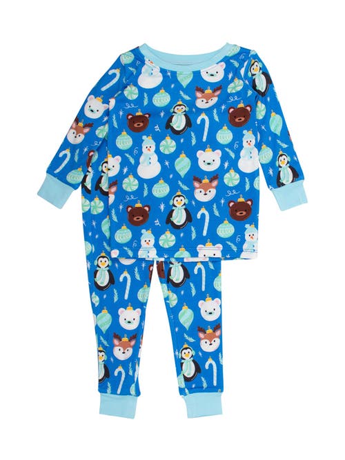 Rufflebutts Softsnooze Long Sleeve Pajama Set In Blue