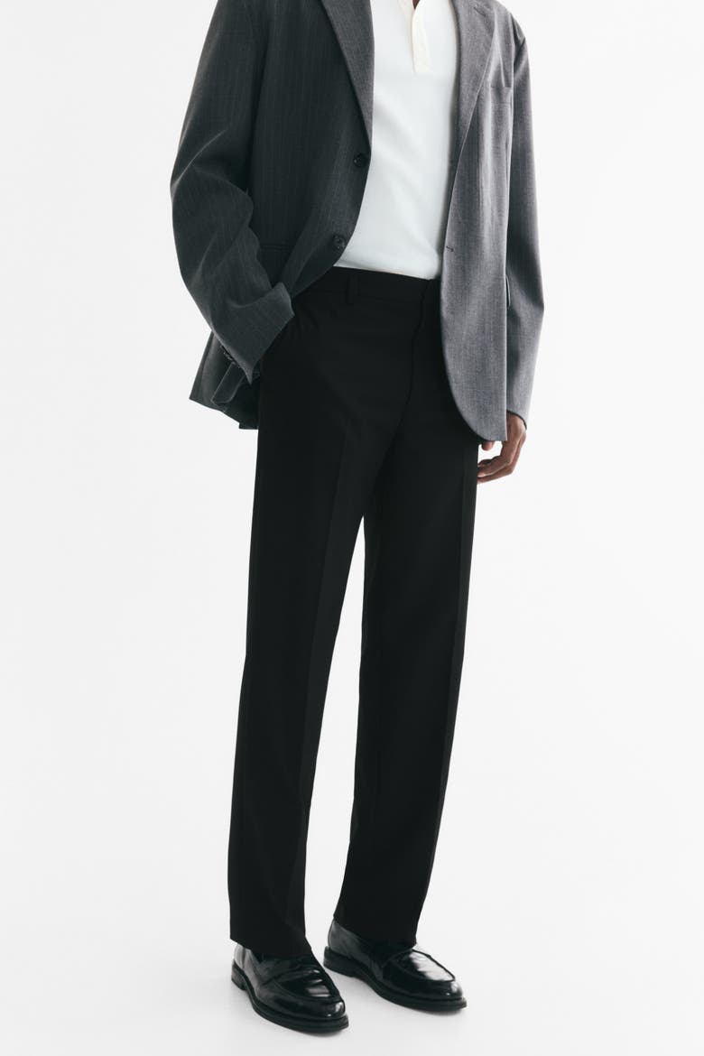 Regular-fit Tailored Pants, Alternate, color, Black