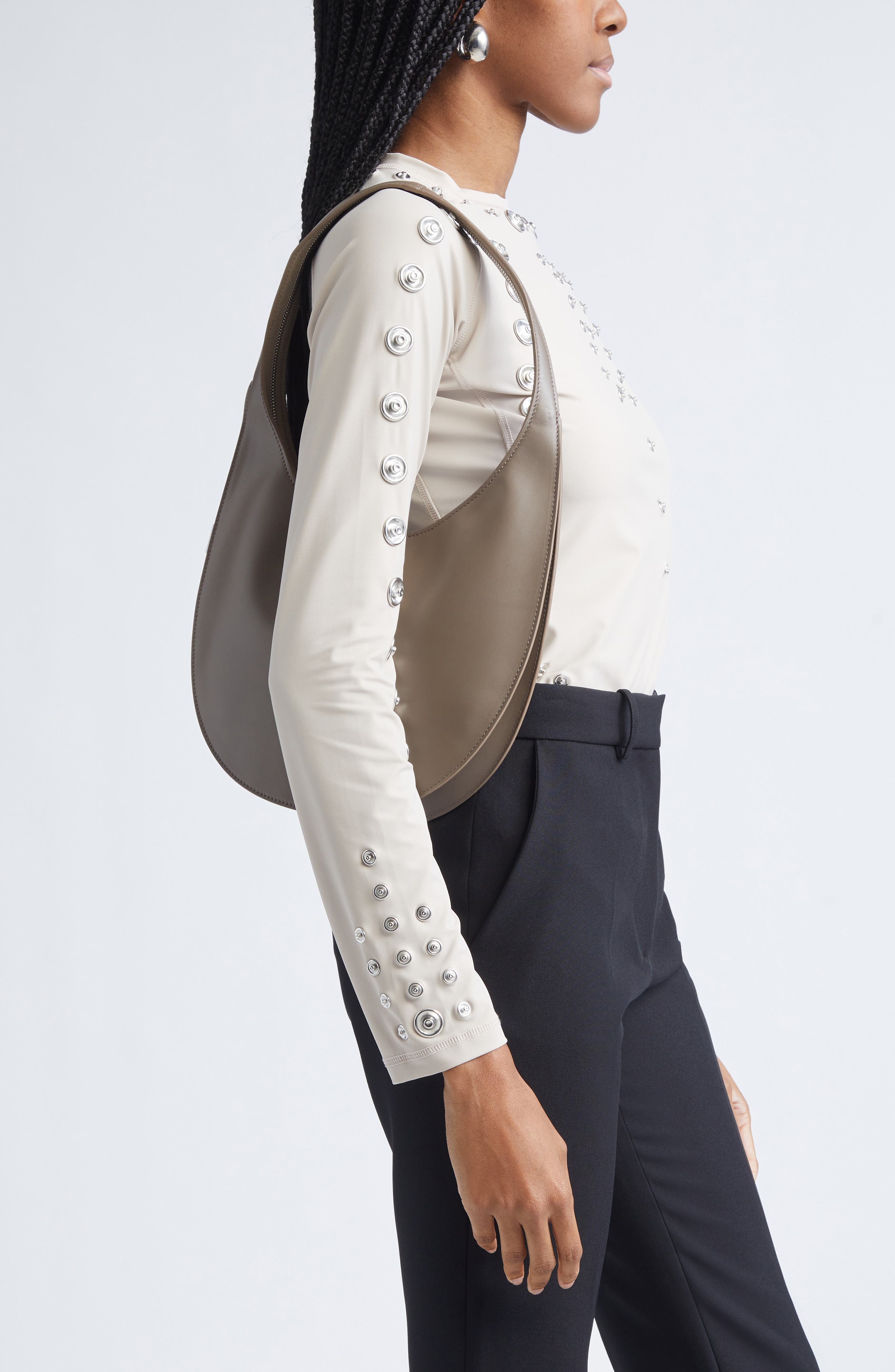 Coperni Medium Swipe Shoulder Bag, Alternate, color, Brown Brw