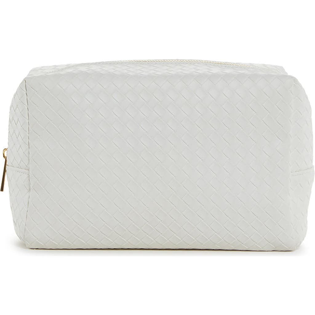 Trvl Design Woven Cosmetic Bag In White