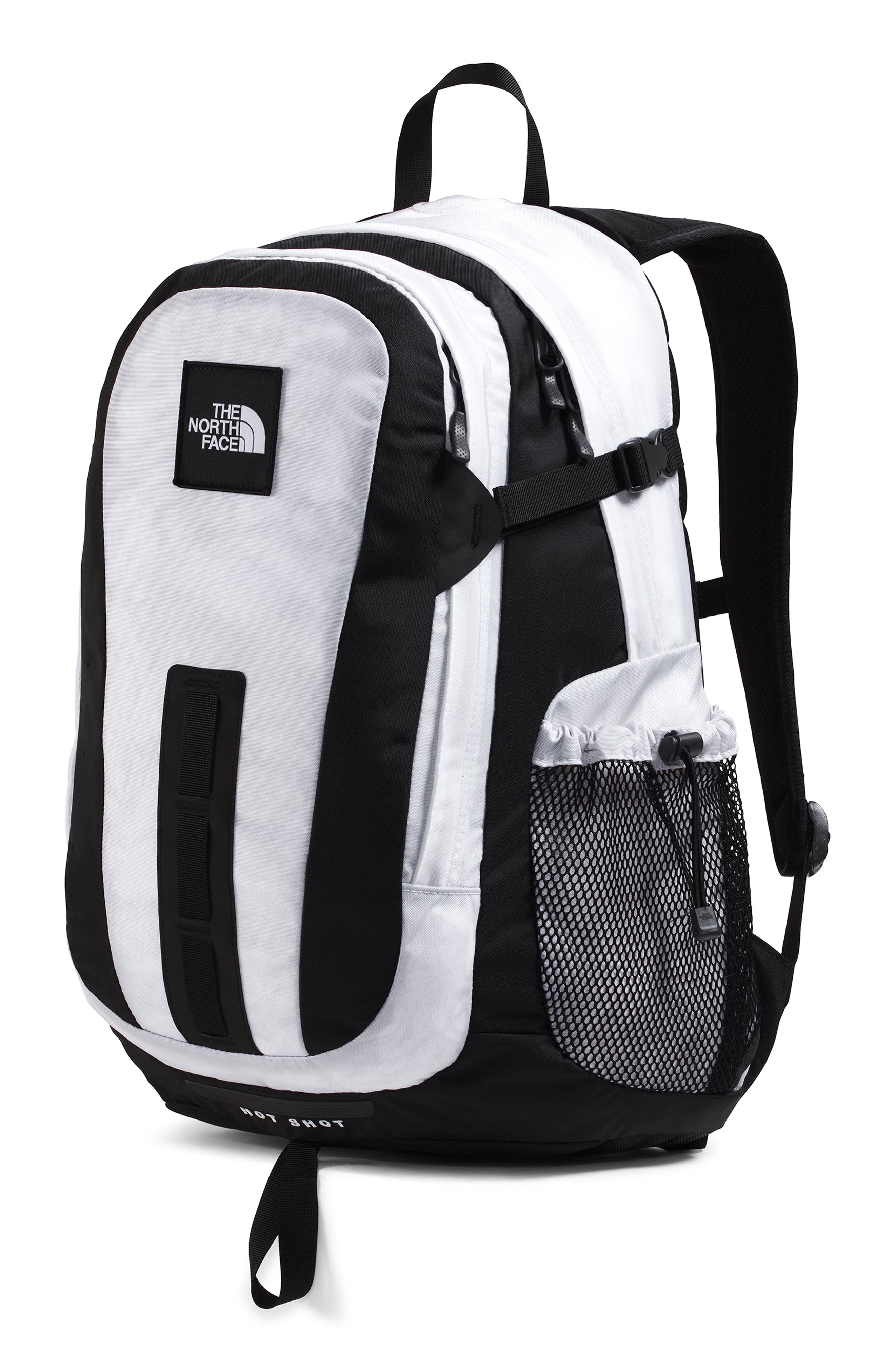 Hot Shot Backpack, Alternate, color, TNF WHITE/ TNF BLACK