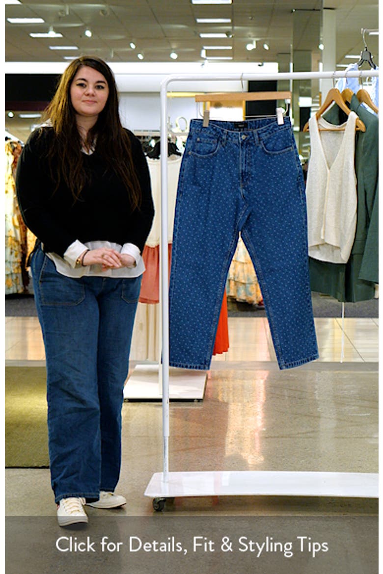 Polka Dot Straight Leg Jeans video