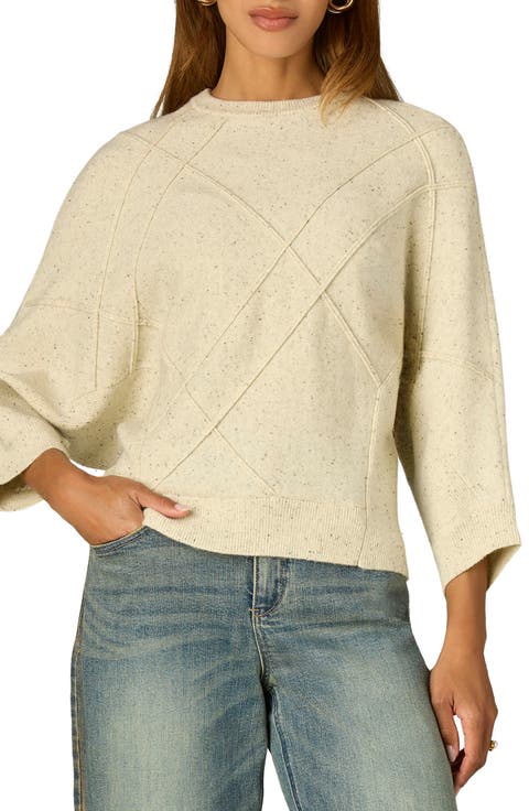 Dolman Sleeve Crewneck Sweater