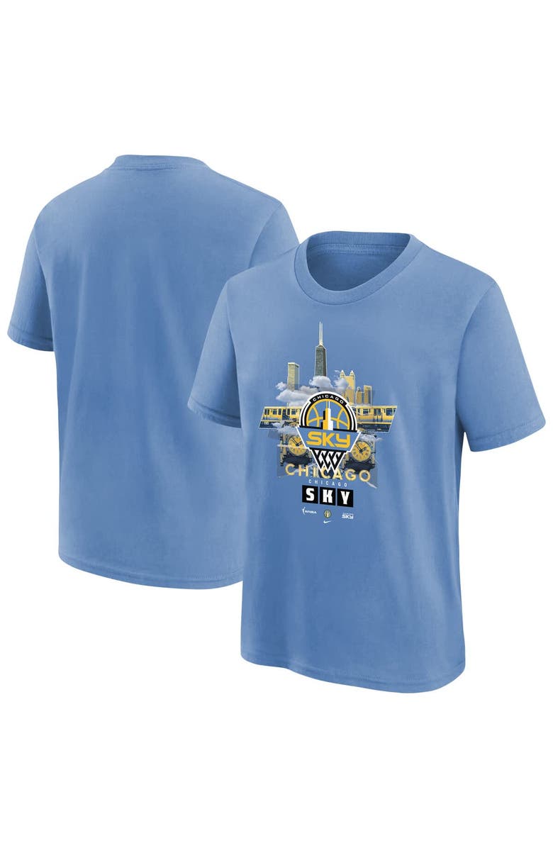 Nike Youth Nike  Sky Blue Chicago Sky Original Content T-Shirt, Main, color, Light Blue