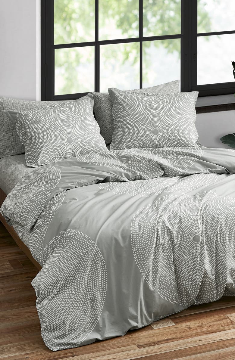 Marimekko Fokus Comforter & Sham Set, Alternate, color, Grey