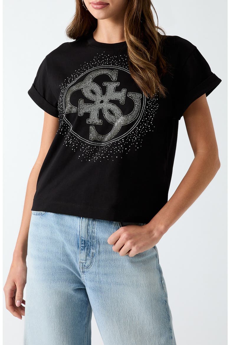 Hotfix Logo Graphic T-Shirt, Main, color, JET BLACK